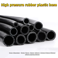 1 Meter Black High-pressure Water Pipe PVC Rubber Vacuum Tubing Air Water Pipe Heat Resistant Inner Diameter 5mm-25mm