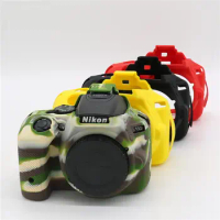 Soft Silicone Armor Camera Body Case For Nikon D5500 D5600 Protective Rubber Cover