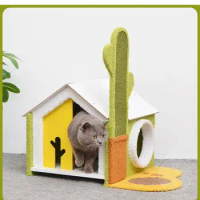 Cactus Climbing Cat Toy, Scratching House, Small Household Cat Supplies, Single Layer