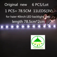 6 PCS/Lot LED backlight strip for haier 40inch universal light strip TV light strip aluminum substrate 11 light (3V) 78.5cm