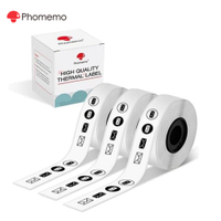 Phomemo White Continuous Label Sticker For D30/D30S/Q30/Q30S/Q31 Printer (15mm x 6M/3 Rolls)