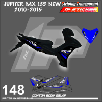 JUPITER MX 135 NEW (COD) STIKER STRIPING MOTOR YAMAHA JUPITER MX NEW - STIKER LIST GRAFIK SIMPLE WAR