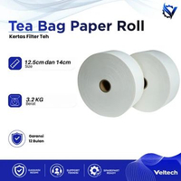 ( 3.2 KILo ) Tea bag filter roll 12.5cm | kertas saring teh celup | kertas filter teh food grade | K