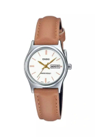 Casio Watches Casio Women's Analog Watch LTP-V006L-7B2 Brown Leather Band Ladies Watch