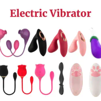 Electric Vibrator Masturbation Massage G Spot Stimulation Sex Powerful Clit Sucker Vibrator Female Masturbator Sucking Toy Women