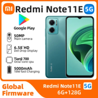 Xiaomi Redmi Note 11E 5G Mobile Phone Dual SIM 6.58'' 6GB RAM 128GB ROM 50MP Octa-Core Android SmartPhone used phone