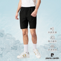 Pierre Cardin皮爾卡登 男款 冰絲涼感透氣機能短褲-黑色(7237961-99)