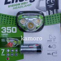 Headlamp Headlight Energizer 5 Led 350 Lumen 7 Modes Night Vision IPX4 Senter Kepala