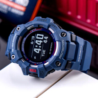 【CASIO 卡西歐】G-SHOCK G-SQUAD 運動潮流藍牙智慧腕錶/藍(GBD-100-2)