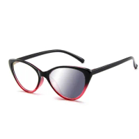 Photochromic Gray Lens Cat Women Sunglasses Reading Glasses Discoloration Diopters Gafas Glasses Frame