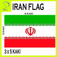 1 PC IRAN FLAG 3x5 FEET KAKI / BENDERA NEGARA IRAN FLAGS