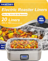 SMARTAKE Electric Roaster Liners 10 Count Roaster Liners Fits 16 18 22 Quart Roasters Roaster Pan Ov