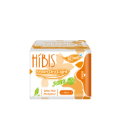【Hibis 木槿花】貼身透氣草本衛生棉-護墊16cm/30片(輕薄舒適不悶熱)