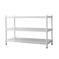 【dayneeds 日需百備】極致美學 90x35x60公分烤漆三層架(沖孔鐵架/收納層架/展示架/層架/鐵架)