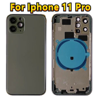 Housing for iPhone 11 Pro, Apple Change Repair Middle Chassis Frame, 11Pro Back Cover, Battery Rear Door Parts