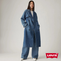 LEVIS 官方旗艦 女款長版風衣丹寧外套 人氣新品 A8976-0001