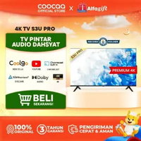 COOCAA 43 inch Smart Digital TV - 4K - UHD - Dolby Audio - Youtube - Mirroring - Boundless -Browser 