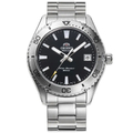 ORIENT 東方錶 RA-AC0Q01B 深海征服者 200米防水機械腕錶 - 39.9mm 黑色面盤 不鏽鋼表帶