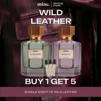 Mine Perfumery Wild Leather - Buy 1 Get 5 | Bundling La Boheme & Almalika 50 ml Free 3 Vial