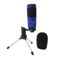 USB Microphone with Tripod Professional USB Microphone PC Condenser Podcast Streaming Cardioid Mic for Computer PC