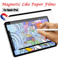 Magnetic Paper Feel Screen Protector Film for IPad Pro 11 12.9 IPad Air 4 10.5 10.2 Mini 4 5 6 Removable Film for Apple IPad