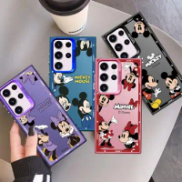 Disney Mickey Minnie Mouse Phone Case for Samsung Galaxy S22 Plus S20 FE S24 Ultra S20 Note 20 S23 Ultra S21 FE Soft Cover