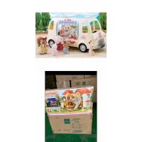 特價組合！ 冰淇淋車+EPOCH Sylvanian Family森林家族City house經典小屋 花園附燈別墅