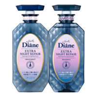 【Moist Diane 黛絲恩】午夜修護絲柔洗髮精/護髮素450ml(柔順修護型)