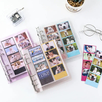 A6 Glitter Photocard Binder 25 Lembaran Poket 100 Foto untuk 2x6 inci Photo Strips 2x6 inci Bookmark