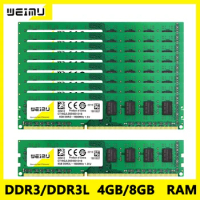 Wholesale 50Pcs DDR3 DDR3L 4GB 8GB Desktop Memories Ram 1066 1333 1600Mhz PC3 1.5V PC3L 1.35V 240Pin Memory DIMM DDR3 DDR3L Ram