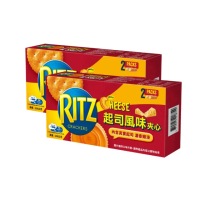 【RITZ 麗滋】麗滋 三明治餅乾 兩條裝236g 雙盒組(起司/檸檬)