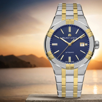 Maurice Lacroix 艾美錶 AIKON 鍍18K黃金 200米潛水機械錶 週年慶送禮推薦-42mm AI6008-SY013-432-1