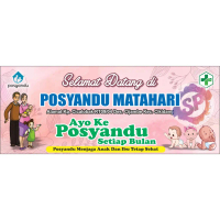 Banner Spanduk Selamat Datang di Posyandu Custom