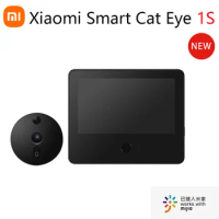 New Xiaomi Smart Cat Eye 1S Video Doorbell Door Mirror Camera 5" IPS Screen Infrared Night Vision AI Face Recognition Anti-Theft