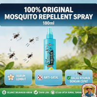 [COD]Penghalau Nyamuk 180ml Florida Water🦟 Penghalau Nyamuk & Gatal, LiuShen Itchiness Killer Spray,