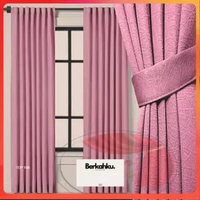 [PROMO PRODUK] Gorden Blackout Premium Polos Import Gordeng Jendela Dan Pintu Minimalis 6 Glombang P