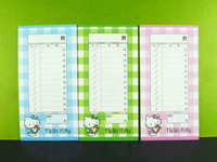 【震撼精品百貨】Hello Kitty 凱蒂貓 6入造型信封-格子 震撼日式精品百貨