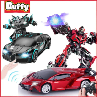 sale! - 【duffy toys】mobil remote control besar sport car robot transformer / rc mobil remote transfo