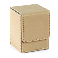 Card Case Deck Box Sleeved Cards Deck Game Box for Yugioh MTG Binders: 100+, Sand Color