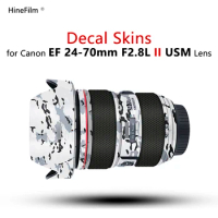 for Canon 2470 F2.8 II Lens Protective Decal Skin For Canon EF 24-70mm f/2.8L II USM Lens Protector Wrap Cover 24-70 Sticker