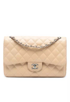 Chanel 二手香奈兒 Jumbo 經典魚子醬雙蓋包