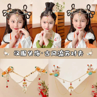 Dunhuang Ancient Style Hair Accessories Chinese Style Ancient Costume Fairy Tassel Hair Clip for Gir