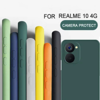 For Realme 10 4G Shockproof Square Liquid Silicon TPU Phone Case for Realme 8 Pro/Realme 9 9 Pro+/Realme 10 4G/Realme 10 Pro+