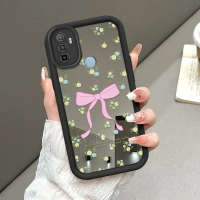 Cocok Untuk OPPO A53 A33 2020 Case Lucu Kuningan Pink Bunga Casing HP Silikon Pelindung Aesthetic Ce