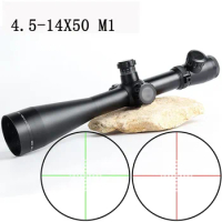 4.5-14x50 M1 riflescope Tactical Optical Rifle Scope Sniper Hunting Rifle Scopes Long Range Airsoft Rifle Scope