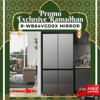 KULKAS HITACHI R-WB64VGD0X MIRROR 4 DOOR RWB64VGD0X