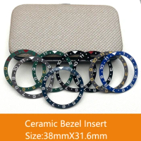Ceramic bezel insert, size 38mm X 31.5mm Flat piece to fit Seiko SKX007/SKX009/SKX011/SKX171/SKX173/SRPD cases Accessory 01