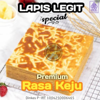 (Lapizia) Lapis Legit Keju Spesial Basah Harum Gurih Legit Halal