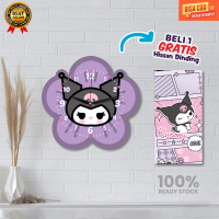 Grosir jam dinding Beli 1 GRATIS 1 hiasan dinding/jam dinding anak Tema Kuromi/jam dinding karakter 