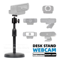 Desktop Web Cam Holder Boom Arm For Logitech C 922 930 920 930e C922 C930e C930 C920 Pro Webcam Stand Camera Tabletop Mount